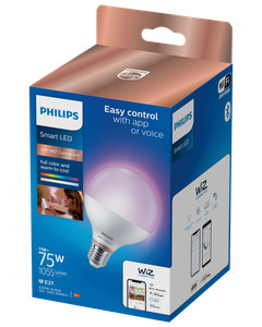 PHILIPS Smart LED-pære 11W E27 G95 - Full Color