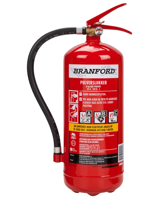 BRANFORD Ildslukker 6 kg