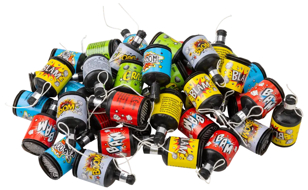 Trækbombe Partypoppers 40-pak