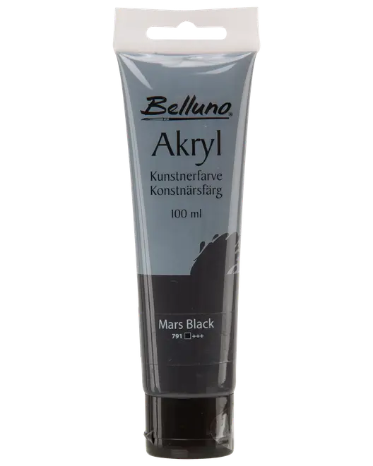 Akrylfarve 100 ml Mars black