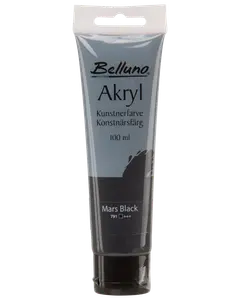 Belluno  Akrylfarve 100 ml Mars black