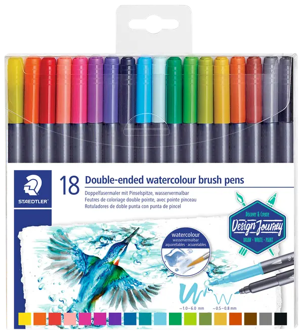 Staedtler Brusch dubbel 18st