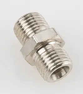 Skarv nippel med 2 utvändiga gängor 1/4"