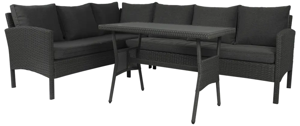 LIMASSOL Havemøbelsæt - Sort