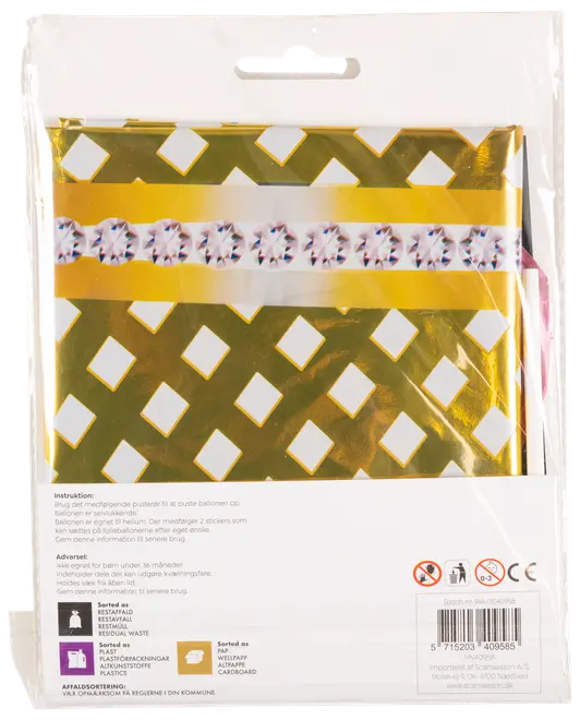 Disco folieballonsæt 6-pak