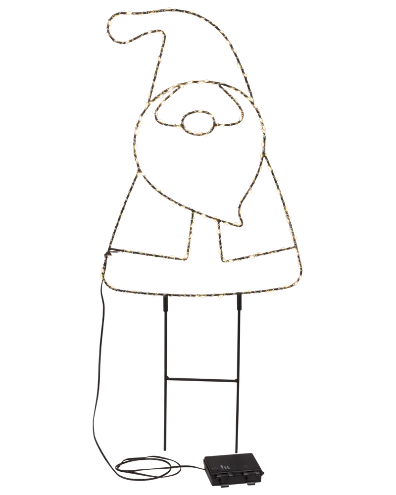 Spjut jultomte 43 cm - LED 
