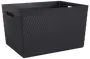 Förvaringskorg plast L svart