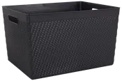 Plastikkurv large - sort