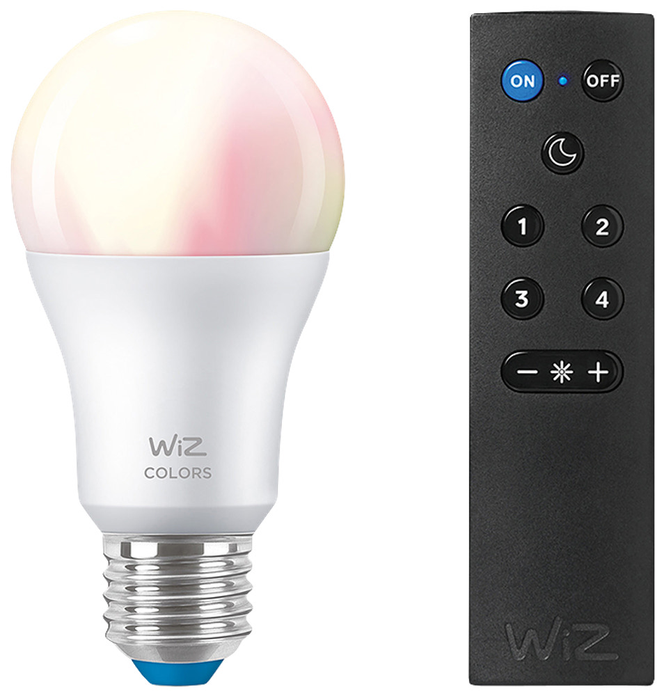 WiZ LED-pære 8W E27 2-pak A60 + WiZmote