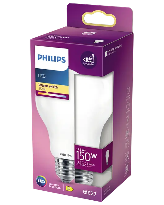 PHILIPS LED normallampa 17,5W E27 A67