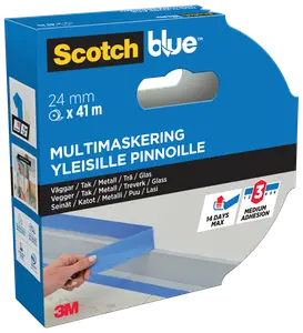 ScotchBlue™ Afdækningstape - 24 mm x 41 meter - 1 rulle