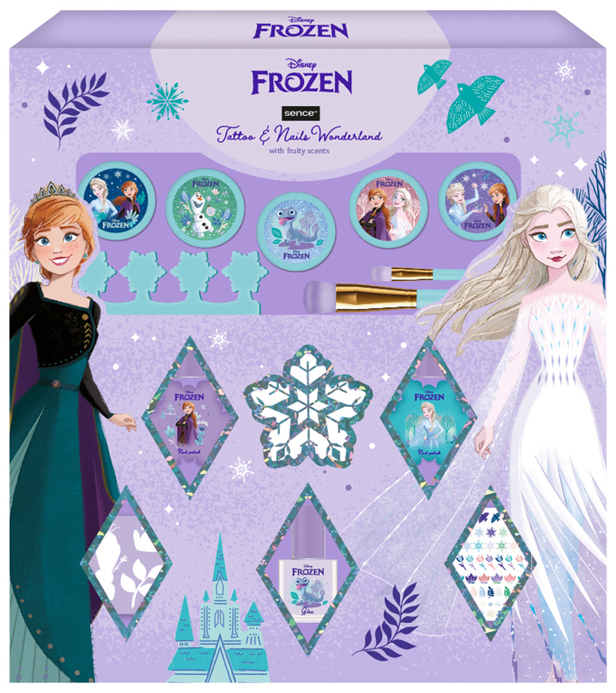 Gavesæt Frozen Tattoo & Nails Wonderland