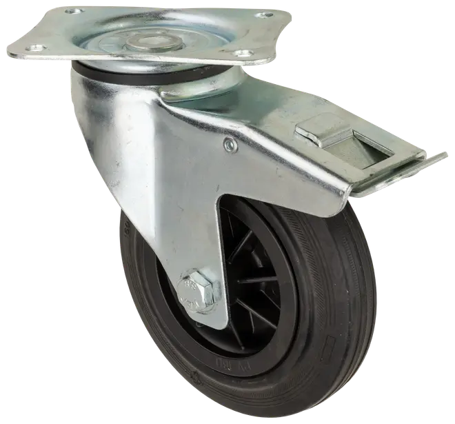 Tente Hjul 160 mm - drej med bremse