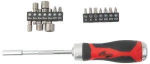 Skraldeskruetrækker 15 dele