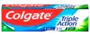 Colgate Cavity Protection tandpastaæske, rød og blå design, stort Colgate-logo, lover stærkere, hvidere tænder og friskere ånde, genbrugssymbol, 170 g, til daglig mundpleje.