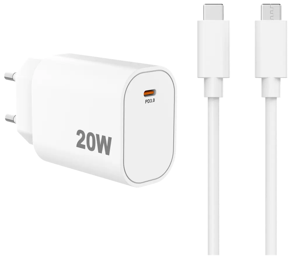 VANDENBERG Snabbladdare 20W - USB-C-kabel