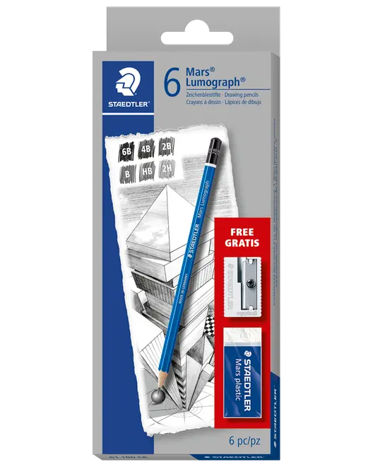 Staedtler Mars Lumograph 6st