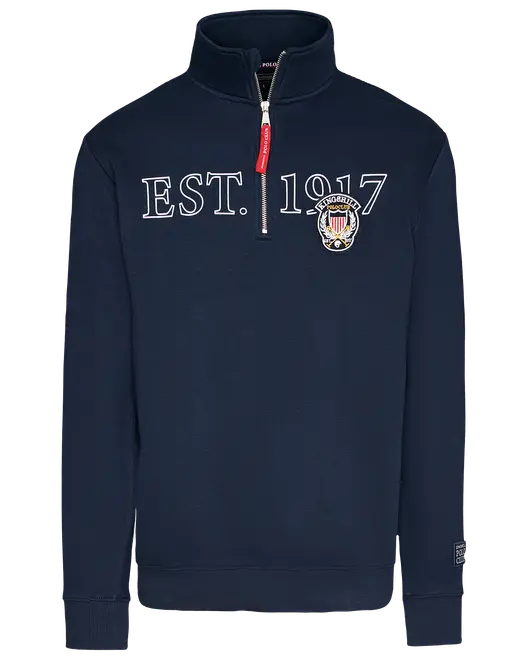 Sweatshirt Half-zip Marinblå