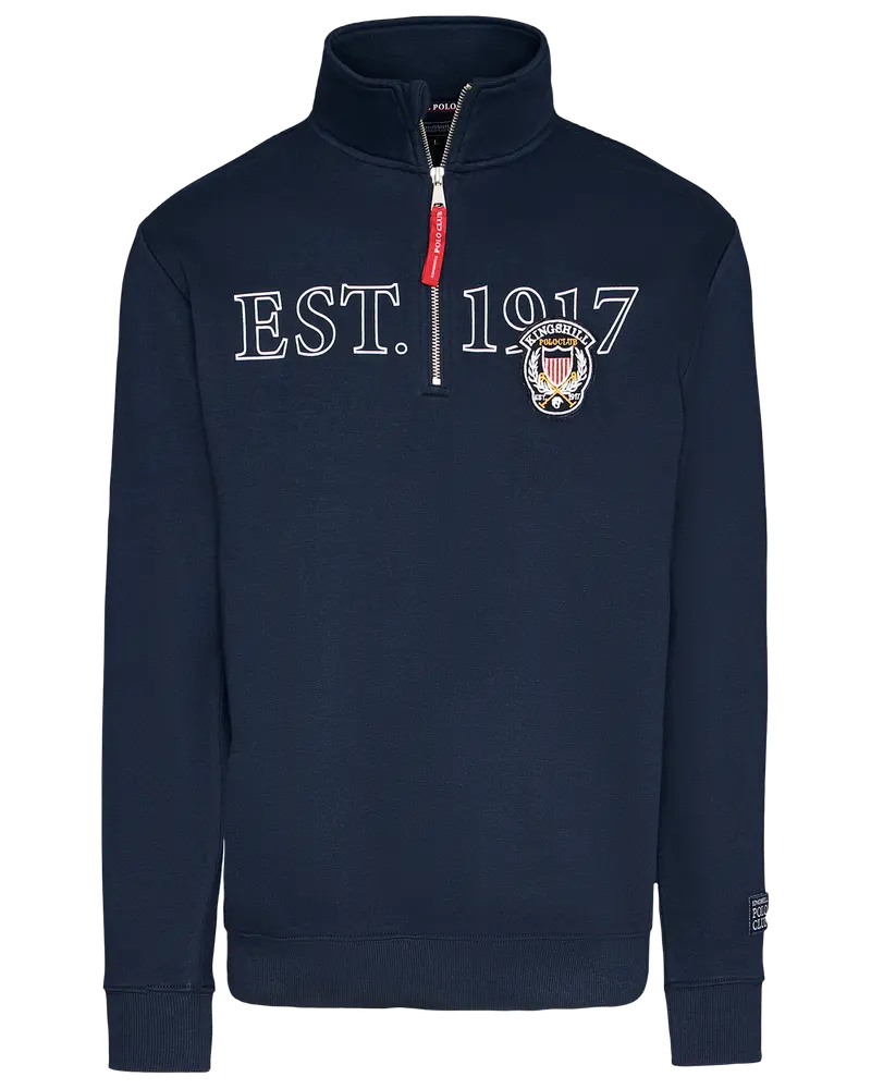 Sweatshirt Half-zip Marinblå