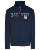 Sweatshirt Half-zip Marinblå