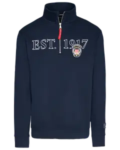 Sweatshirt Half-zip Marinblå