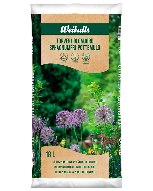 Sphagnumfri pottemuld 18 L