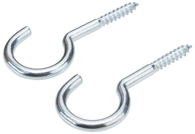 Skruekrog Ø6 x 80 mm 2-pak