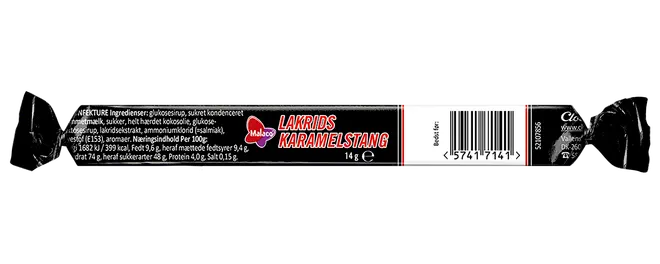 Malaco Lakridskaramelstang 14 g