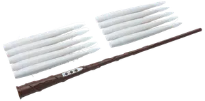 LED-stearinljus med trollstav