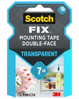 Scotch-FIX™ Dobbeltklæbende Transparent 19 mm x 1,5 meter