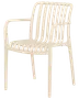 Milano stapelbar stol - Sandfärgad