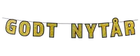 Guirlande "GODT NYTÅR" 4 meter - assorterede farver