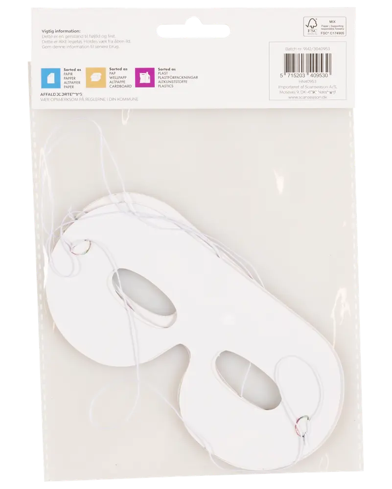 Maskeradmask 4-pack