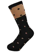 Strumpor svarta med prickar