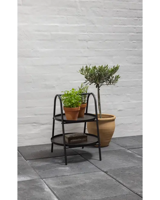 Metalbord med hank Ø35 cm