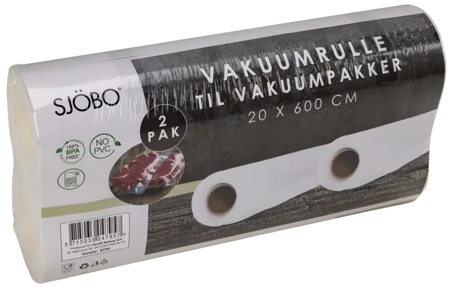 Sjöbo vakuumpåsar 20x600cm 2-pack