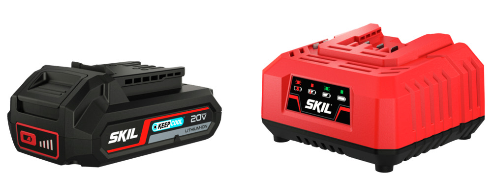 SKIL Batteri 2 Ah + Lader 20V