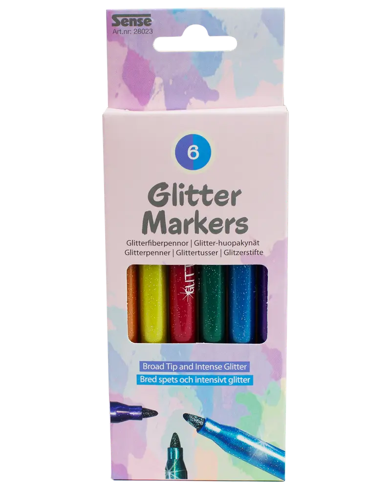 SENSE GLITTERPENNOR 6-PACK