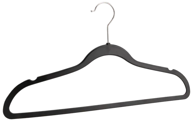 Plastbøjler sort 5-pak