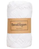 Bomullsgarn 50 g optisk vit