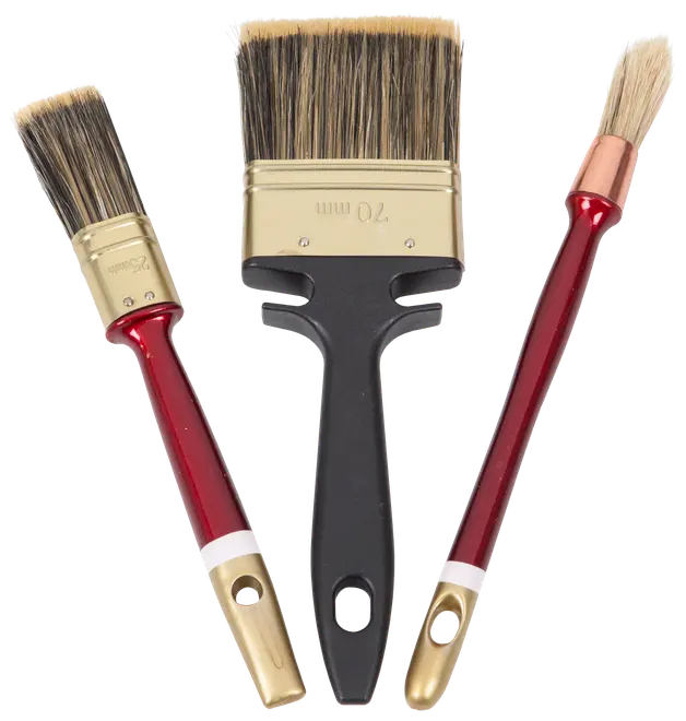 Penselset 3st  15-25-70mm