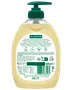 Palmolive flytande handtvål, 500 ml flaska med grön pump, etikett med produktinformation, ingredienser och återvinningssymboler. Passar för daglig handtvätt, honung- och mandeldoft.