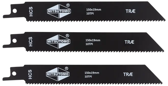 Tigersågblad trä 150 mm 3-pack