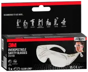 Klarlinset overspektakel sikkerhedsbrille, slagfast og designet til at passe over almindelige briller. Giver 99,9% UV-beskyttelse. Velegnet til havearbejde, tømrerarbejde, slibning, maling og reparation.
