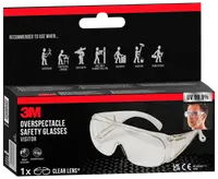 3M Virtua AP sikkerhedsbriller med klare, slagfaste, ridsefaste linser. Giver 99,9% UV-beskyttelse. Let, omsluttende design til opgaver som havearbejde, tømrerarbejde og maling.