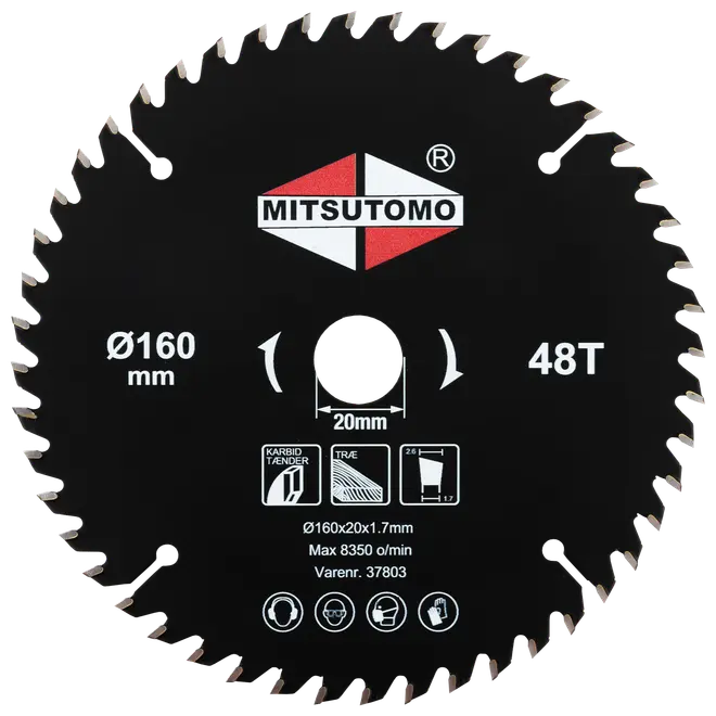 Mitsutomo Rundsavsklinge Ø160 x 20 mm 48T