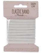 Resårband 6,5 mm x 5 m vit