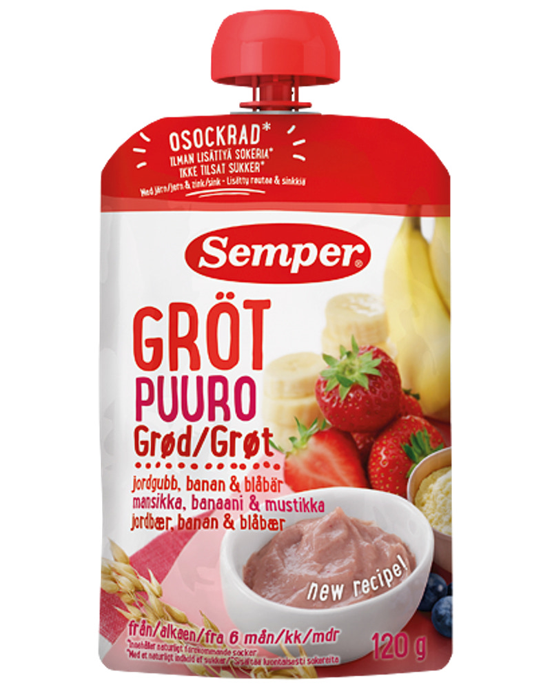 Semper Grød 120 g - assorteret smag