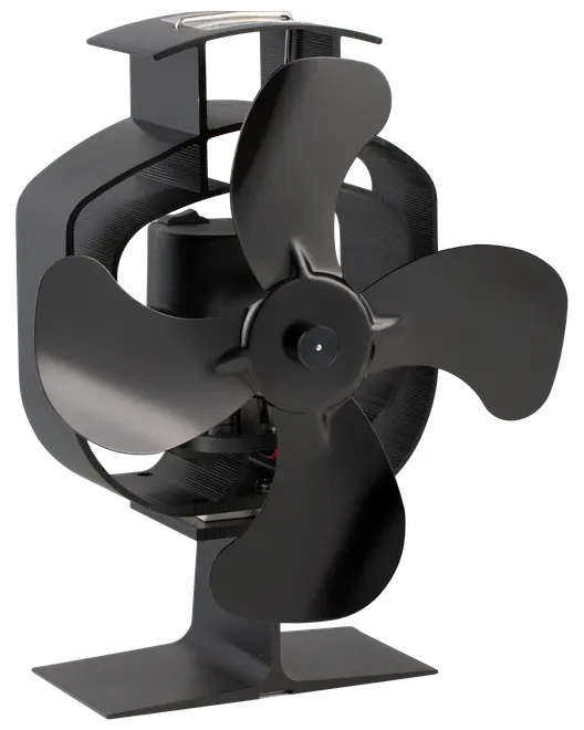 Kaminfläkt med rotation - värmedriven