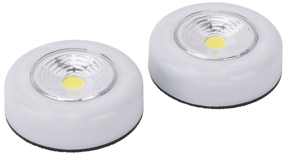 Bright Design Push light LED COB 2-pak